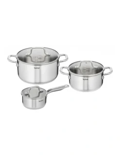 Tefal Virtuoso Induction Stainless Steel 3 Piece Pot Set