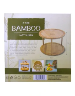 Bamboo 2 Tier Lazy Susan Turntable 9 Bamboo 2 Tier Lazy Susan Turntable -Maxwell Williams Store 889447150 4 720x928