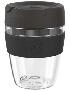 Helix Original, Reusable Plastic Cup, Black, M 12oz / 340ml
