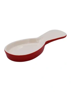 Olive Spoon Rest In Red