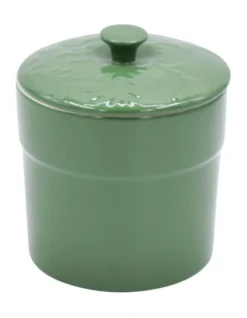 Olive Canister 15cm In Heritage Green