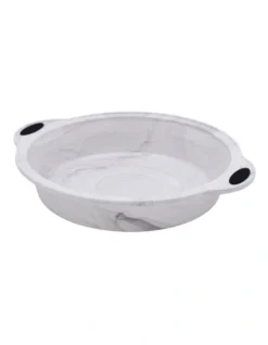 Marble Silicone Round Pan 22cm In White Marble