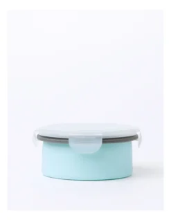 Collapsible Silicone Lunch Box 900ml 14x14x12.5cm In Mint -Maxwell Williams Store 899251390 3 720x928