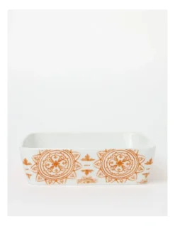 Heritage Valencia Square Baker 22x22x6cm In Orange