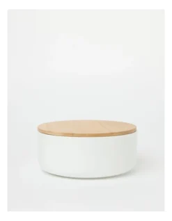 Lunch Storage Container 20x7.5cm In White