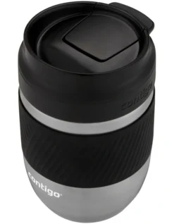 Contigo Pug Mug Snapseal Stainless 295ml Steel/Black -Maxwell Williams Store 902662300 3 720x928