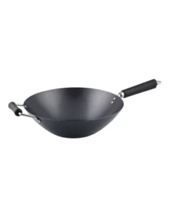 Non-Stick Carbon Steel Wok 35cm Black -Maxwell Williams Store 902662480 4 720x928