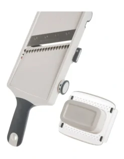 Hand Held Adjustable Julienne & Slicer White