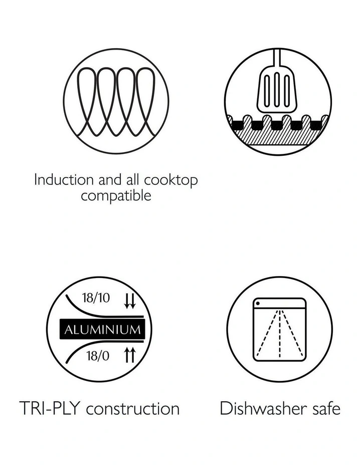Matrix Non-Stick Chef's Pan 28cm/4.5L In Silver 8 Matrix Non-Stick Chef's Pan 28cm/4.5L In Silver - Image 6