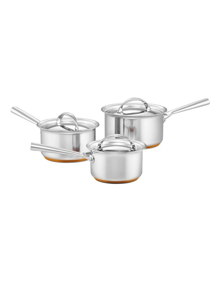 Per Vita Stainless Steel Induction 3 Piece Cookware Set 3 Per Vita Stainless Steel Induction 3 Piece Cookware Set