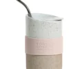 Mindful Drink Bottle With Straw 455ml In Pink/Cream -Maxwell Williams Store 909476020 1 720x928