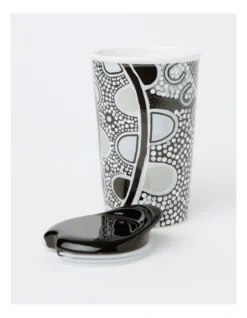 My Way Lidded Travel Mug 270ml With Ceramic Lid In Black -Maxwell Williams Store 914817250 2 720x928