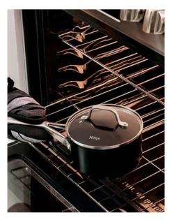 Ninja Zero Stick Saucepan !ith Lid 18cm/2.8L Stainless Steel/Charcoal 15 Ninja Zero Stick Saucepan !ith Lid 18cm/2.8L Stainless Steel/Charcoal -Maxwell Williams Store 916622020 7 720x928