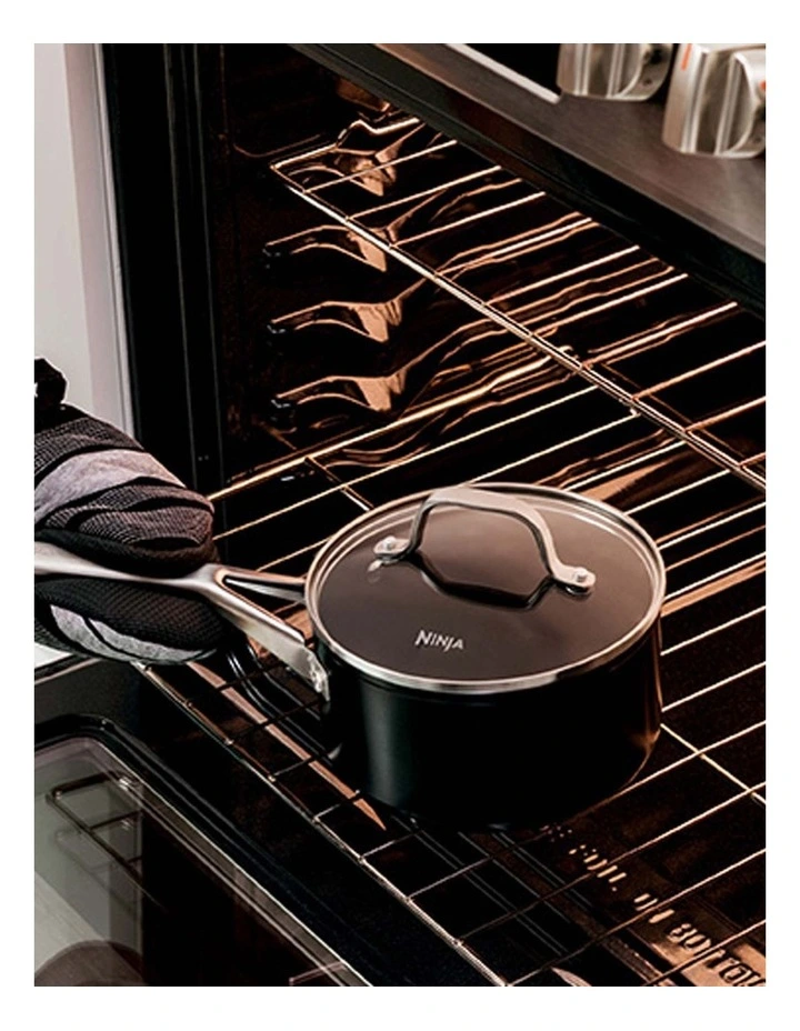 Ninja Zero Stick Saucepan !ith Lid 18cm/2.8L Stainless Steel/Charcoal 9 Ninja Zero Stick Saucepan !ith Lid 18cm/2.8L Stainless Steel/Charcoal - Image 7