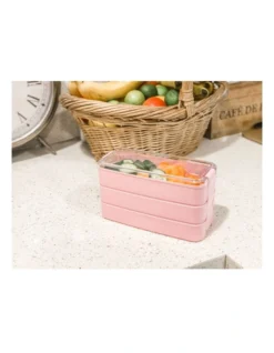 Twin Bento Lunch Box Large 2 Tiered 3 Tiered Pink -Maxwell Williams Store 916909750 7 720x928