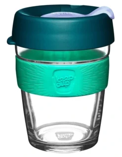 Brew, Reusable Glass Cup, Eventide, M 12oz / 340ml