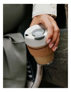 Brew Cork, Reusable Glass Cup, Filter, M 12oz / 340ml -Maxwell Williams Store 918998740 3 720x928