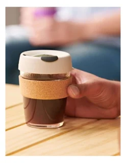 Brew Cork, Reusable Glass Cup, Filter, M 12oz / 340ml -Maxwell Williams Store 918998740 4 720x928