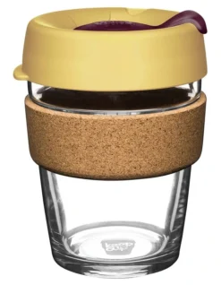 Brew Cork, Reusable Glass Cup, Nightfall, M 12oz / 340ml