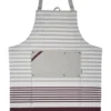 Grain House Stripe Apron In Burgundy And Warm Grey -Maxwell Williams Store 924937120 1 720x928