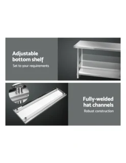 Commercial 34 Stainless Steel Bench 1829x61mm In Silver -Maxwell Williams Store 925307650 6 720x928