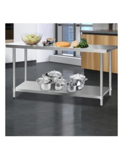 Commercial Stainless Steel Kitchen Bench 61 X 1829mm Silver -Maxwell Williams Store 925307740 3 720x928