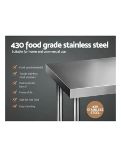 Commercial Stainless Steel Kitchen Bench 61 X 1829mm Silver -Maxwell Williams Store 925307740 4 720x928