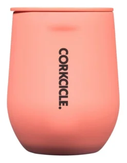 Corkcicle Stemless 355ml Neon Lights In Coral