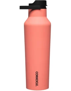 Corkcicle Series A Sport Canteen 600ml Neon Lights In Coral