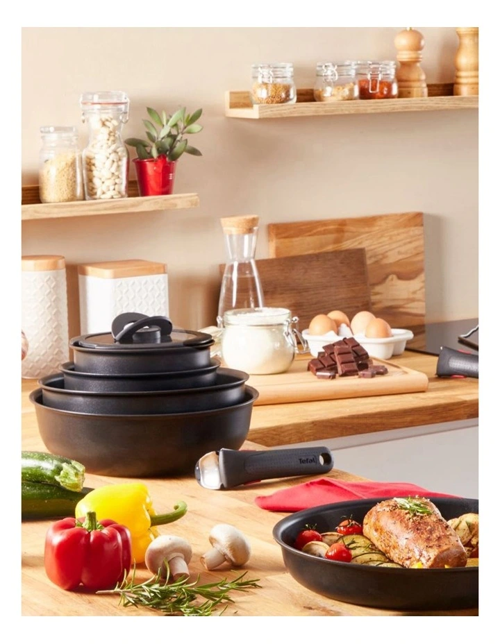 Tefal Ingenio Ultimate Induction Non-Stick 12 Piece Cookset In Black 4 Tefal Ingenio Ultimate Induction Non-Stick 12 Piece Cookset In Black - Image 2