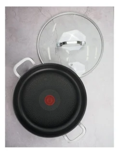 Tefal Specialty Premium Hard Anodised Induction Non-Stick Chef Pan 30cm Lid In Black -Maxwell Williams Store 928708570 3 1 720x928