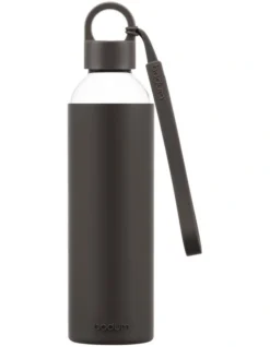 Bodum Melior Glass Water Bottle 500ml In Dark Roast