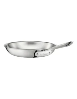 D5 Polished Induction Stainless Steel Frypan 30cm