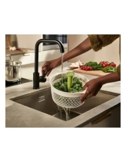 Joseph Joseph Spindola In-sink Salad-spinning Colander In White/Green -Maxwell Williams Store 932986720 6 720x928