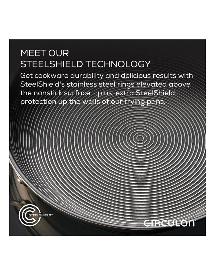 SteelShield C-Series Nonstick Frypan 25cm In Stainless Steel 5 SteelShield C-Series Nonstick Frypan 25cm In Stainless Steel - Image 3