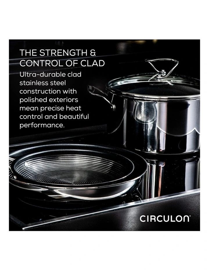 SteelShield C-Series Nonstick Frypan 25cm In Stainless Steel 6 SteelShield C-Series Nonstick Frypan 25cm In Stainless Steel - Image 4