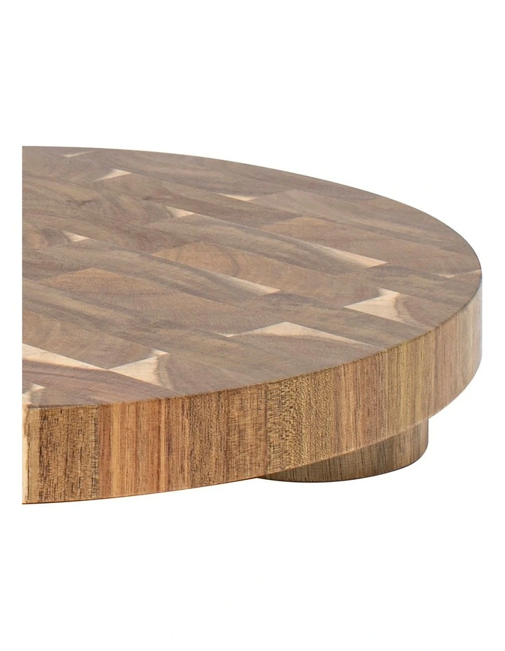 Industry Endgrain Chopping Block Round 35x5cm 4 Industry Endgrain Chopping Block Round 35x5cm - Image 2