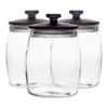 Industry Canister Set Glass 14x17cm S/3