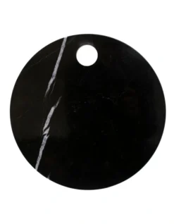 Industry Board Round Marble In Black