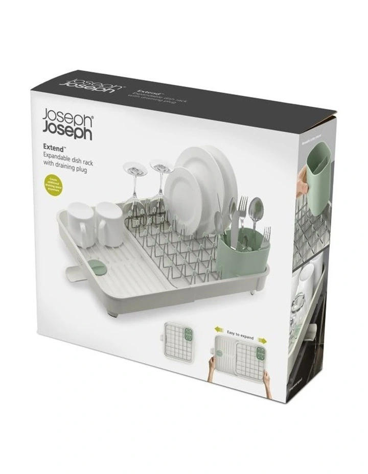 Joseph Joseph Extend Expandable Dish Rack In Light Stone/Sage 4 Joseph Joseph Extend Expandable Dish Rack In Light Stone/Sage - Image 2