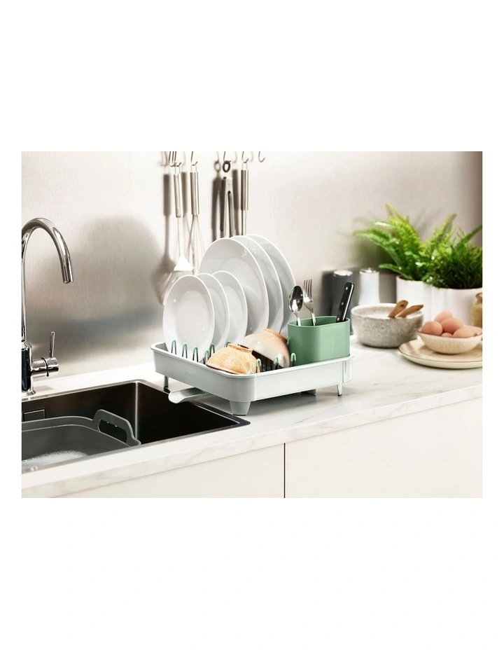 Joseph Joseph Extend Expandable Dish Rack In Light Stone/Sage 8 Joseph Joseph Extend Expandable Dish Rack In Light Stone/Sage - Image 6