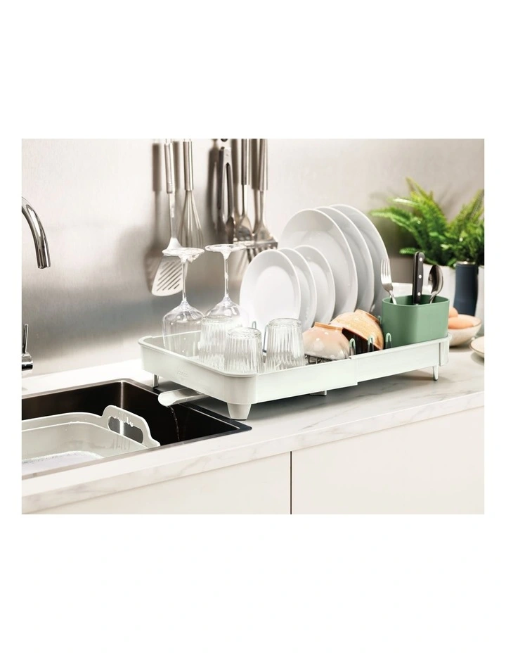 Joseph Joseph Extend Expandable Dish Rack In Light Stone/Sage 9 Joseph Joseph Extend Expandable Dish Rack In Light Stone/Sage - Image 7