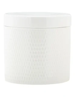 Maxwell & Williams Basics Diamonds Canister 1L Gift Boxed In White