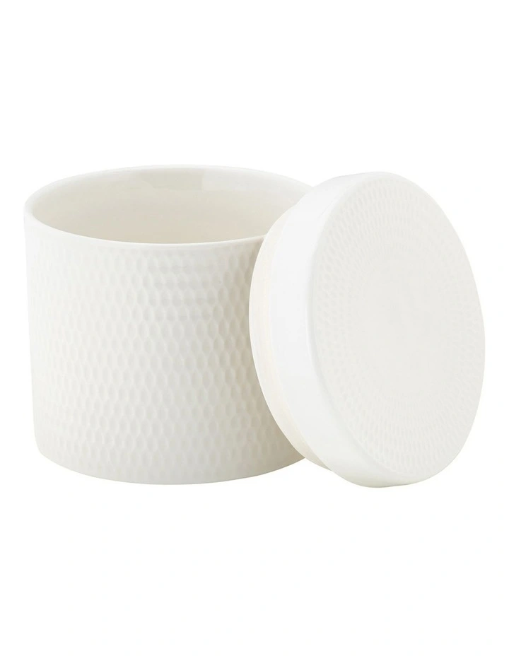 Maxwell & Williams Basics Diamonds Canister 1L Gift Boxed In White 4 Maxwell & Williams Basics Diamonds Canister 1L Gift Boxed In White - Image 2