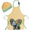 Maxwell & Williams Marini Ferlazzo Wild Planet Kids Apron & Hat Set Elephant In Light Yellow -Maxwell Williams Store 934403320 1 720x928