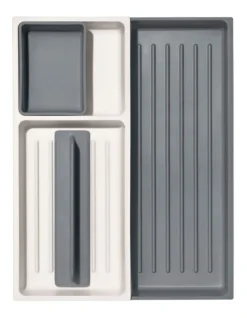 OXO Expandable Kitchen Tool Drawer Organiser In White/Grey -Maxwell Williams Store 934743520 5 720x928