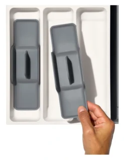 OXO Expandable Utensil Drawer Organiser In White/Grey 13 OXO Expandable Utensil Drawer Organiser In White/Grey -Maxwell Williams Store 934743700 5 720x928