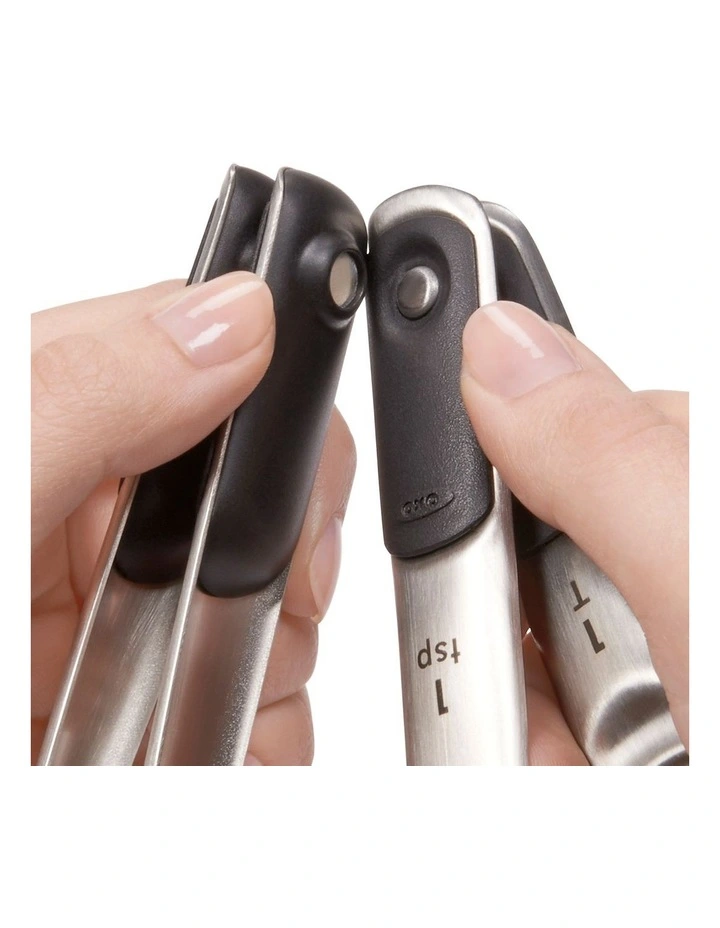 OXO 4 Piece Measuring Spoon Set In Stainless Steel 6 OXO 4 Piece Measuring Spoon Set In Stainless Steel - Image 4