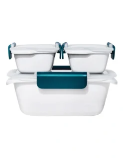 OXO Prep & Go 20-Piece Container Set In White/Blue -Maxwell Williams Store 934746850 3 720x928