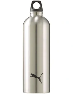 Puma Training Stainless Steel Drink Bottle In Silver
